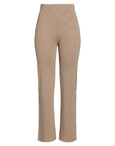 Woman Pants Camel Size 10 Viscose, Polyamide, Polyester