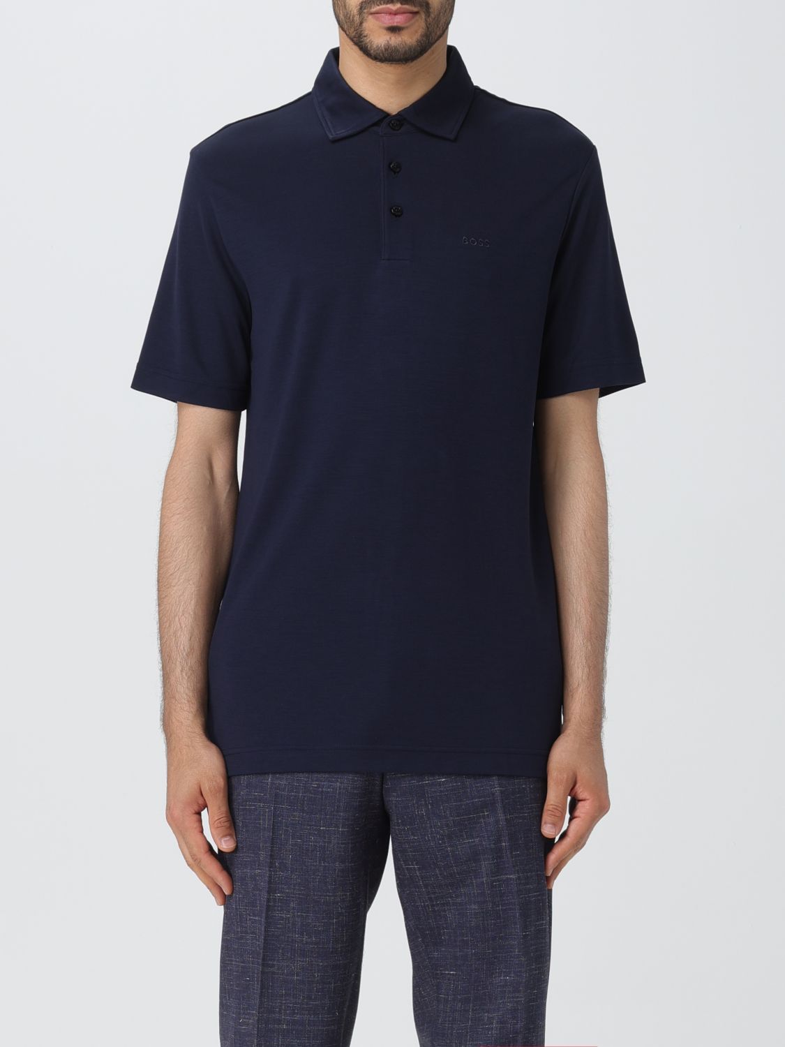 Polo Shirt Men color Blue