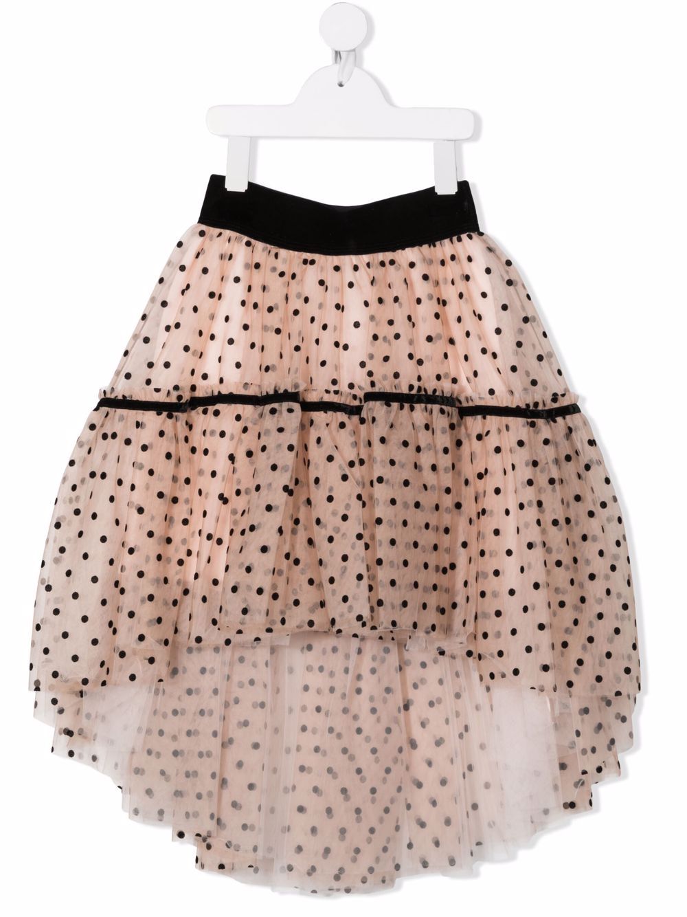 Polka-dot tulle skirt - Pink