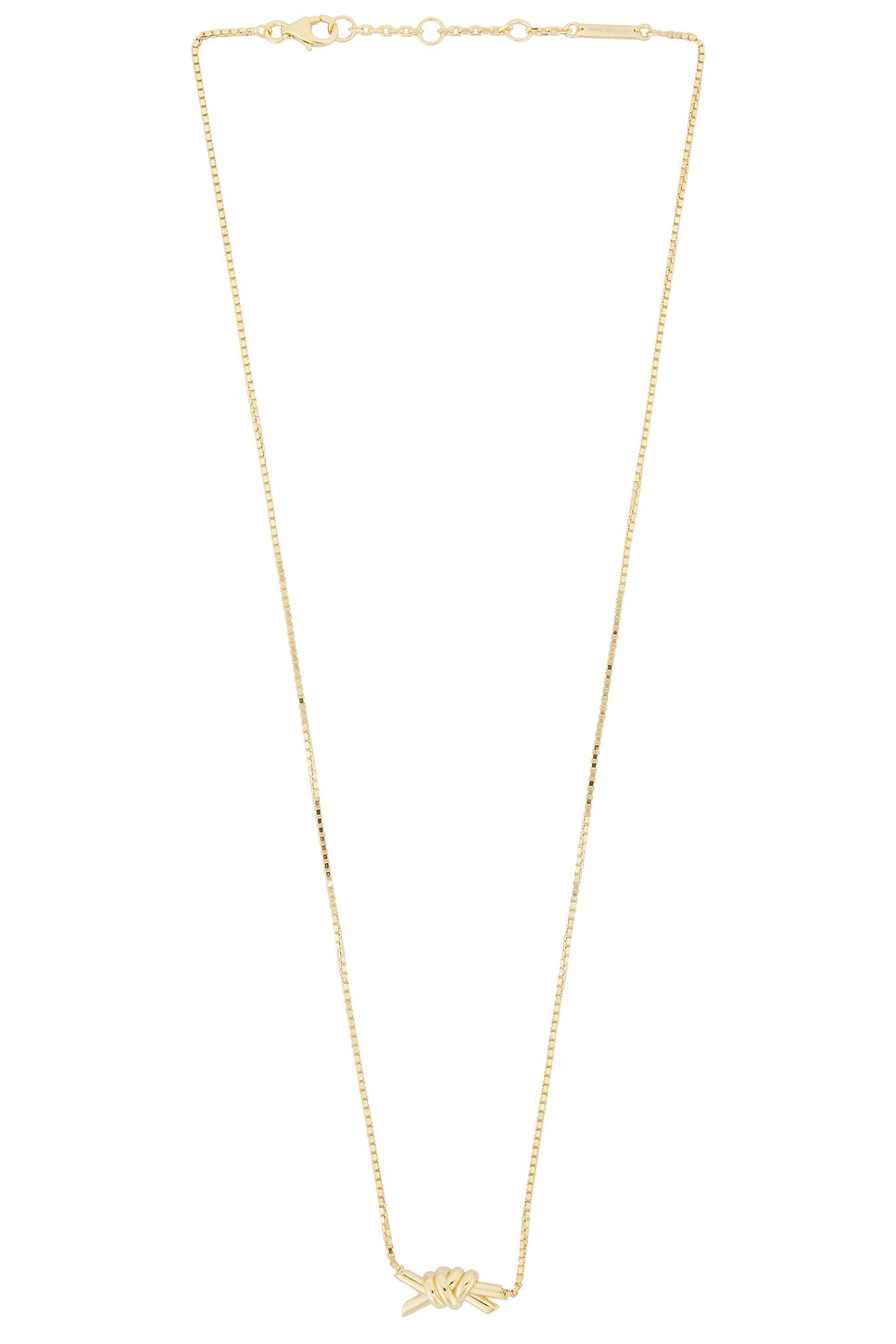 Bottega Veneta Knot Necklace in Gold - Metallic Gold.  a