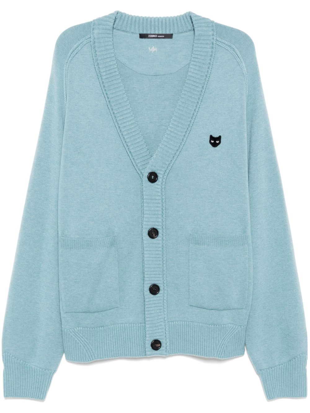 Panther raglan cardigan - Blue