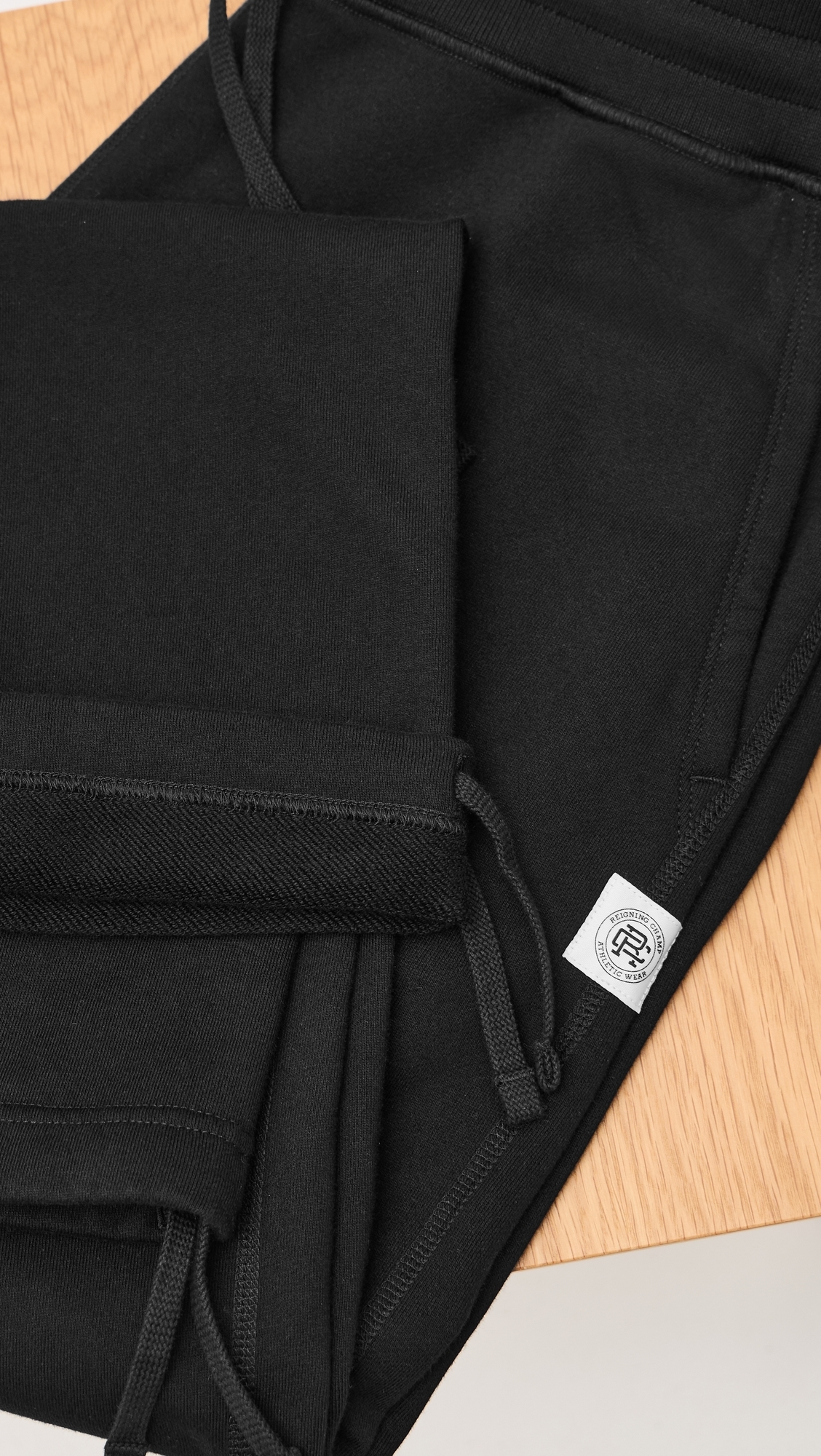Midweight Terry Relaxed Sweatpants Black
