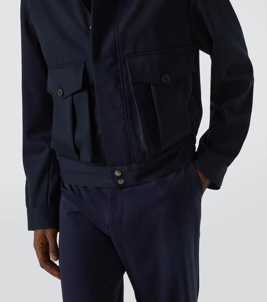 Wool gabardine jacket