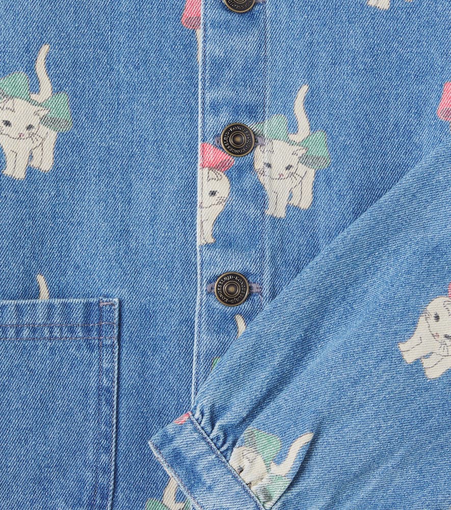 Konges Sløjd Magot printed cotton denim jacket