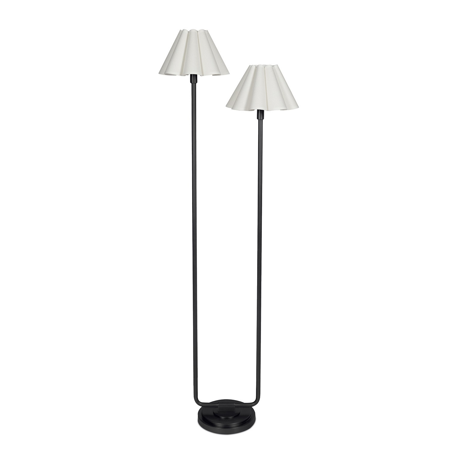 Blackened Brass Floor Lamp from the Polly Collection