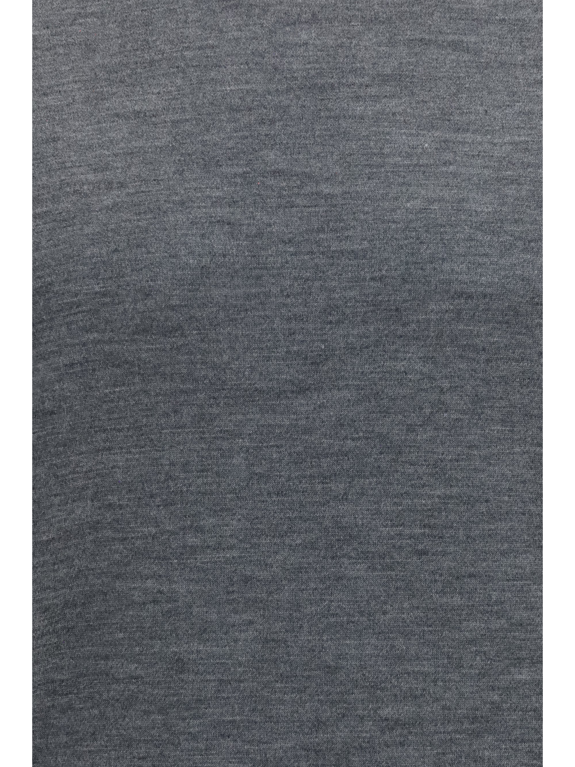 Wool Fleece Turtleneck Sweater — Gray
