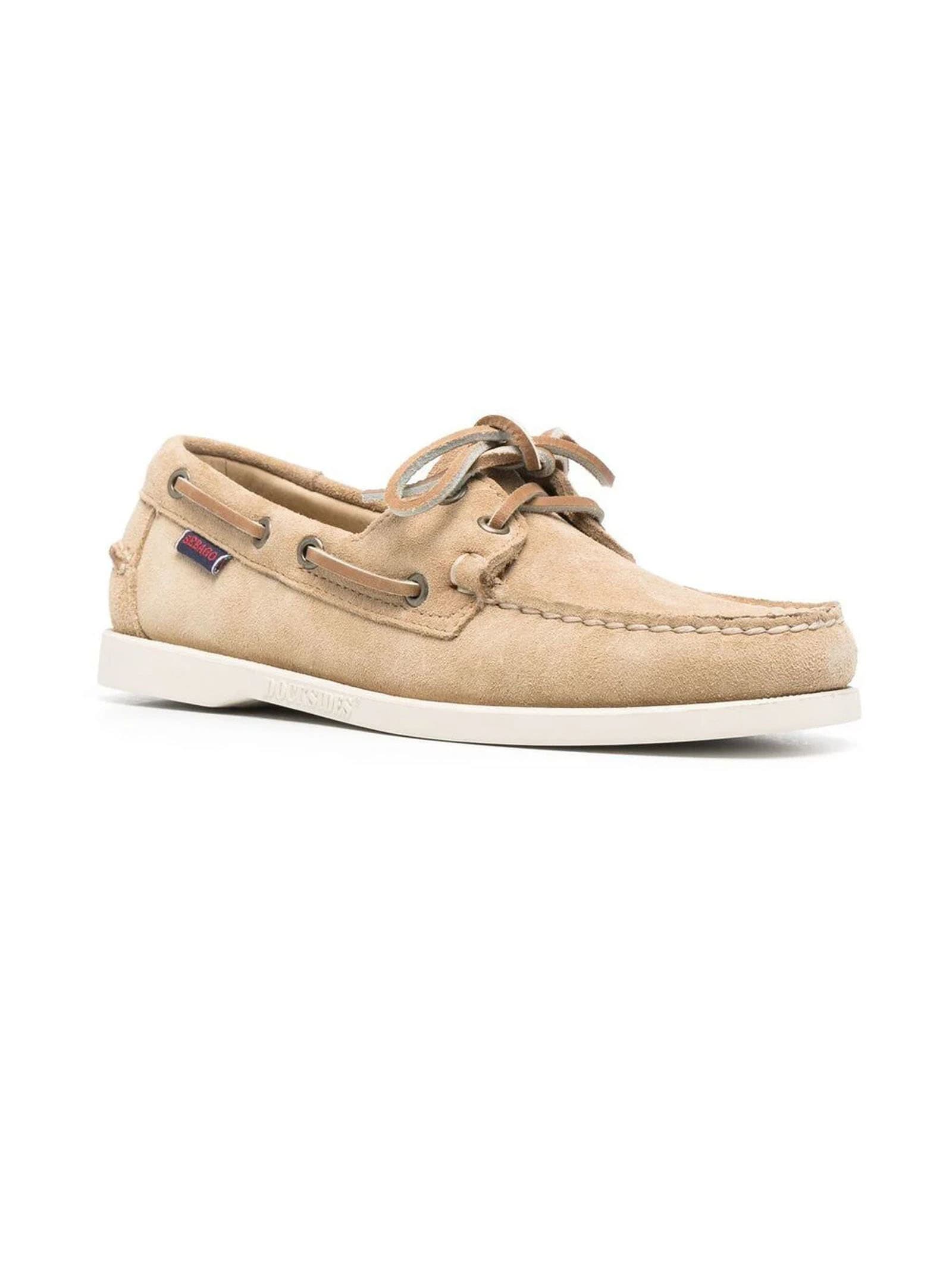 Lace-up boat shoes - Neutrals