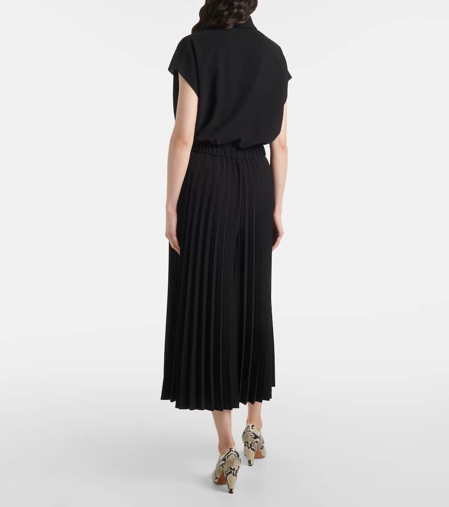 Anvers Airy plissé cropped culottes
