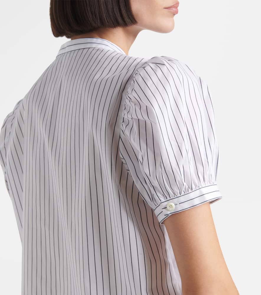 The Gathered cotton-blend top