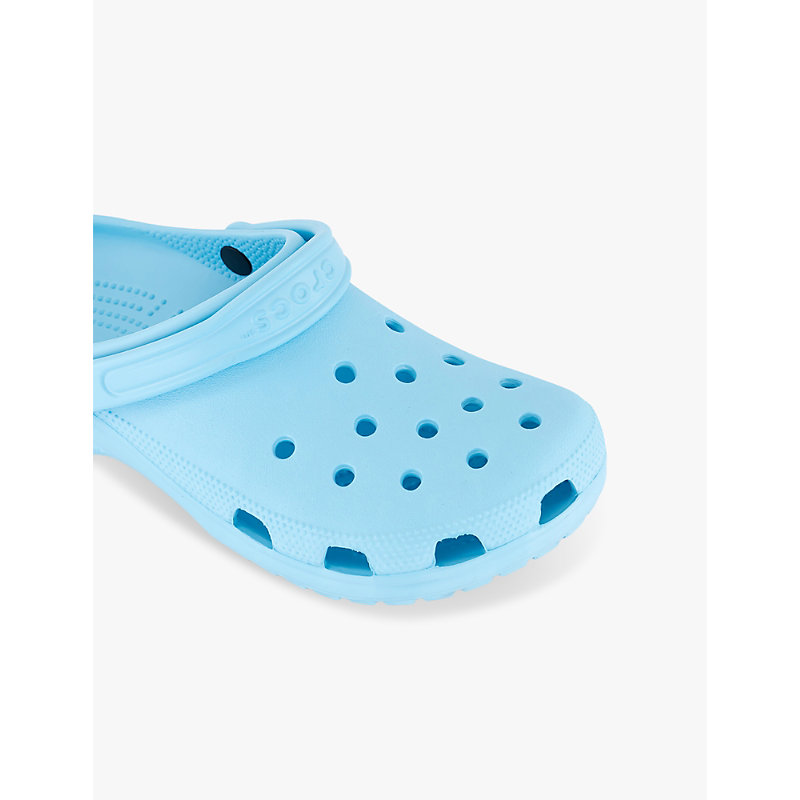 Mens Arctic Blue Classic Logo-embellished Rubber Clogs