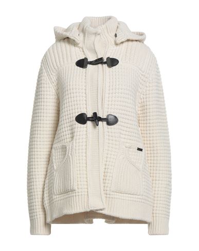 Woman Coat Off white Size L Wool, Polyamide