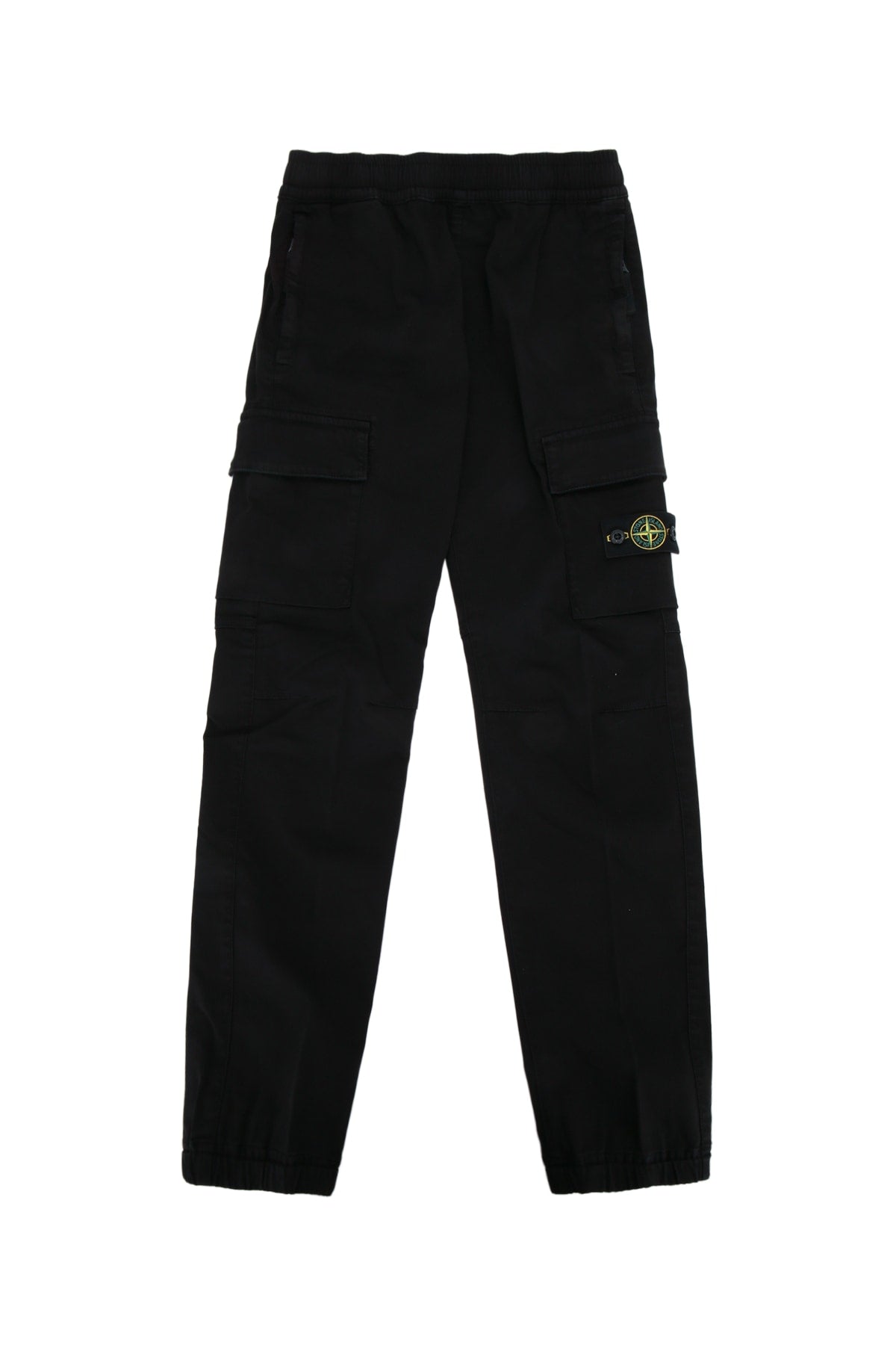 Logo-Patch Cargo Cargo Pants — Black