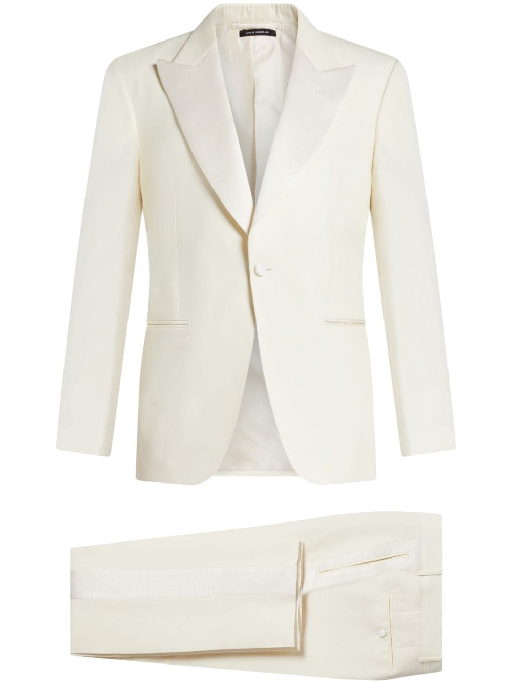 Single-breasted blazer - White