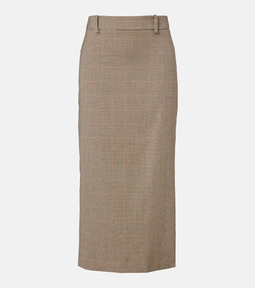 Alrose houndstooth midi skirt