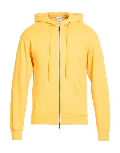 Man Sweatshirt Marigold Size XL Cotton, Polyester