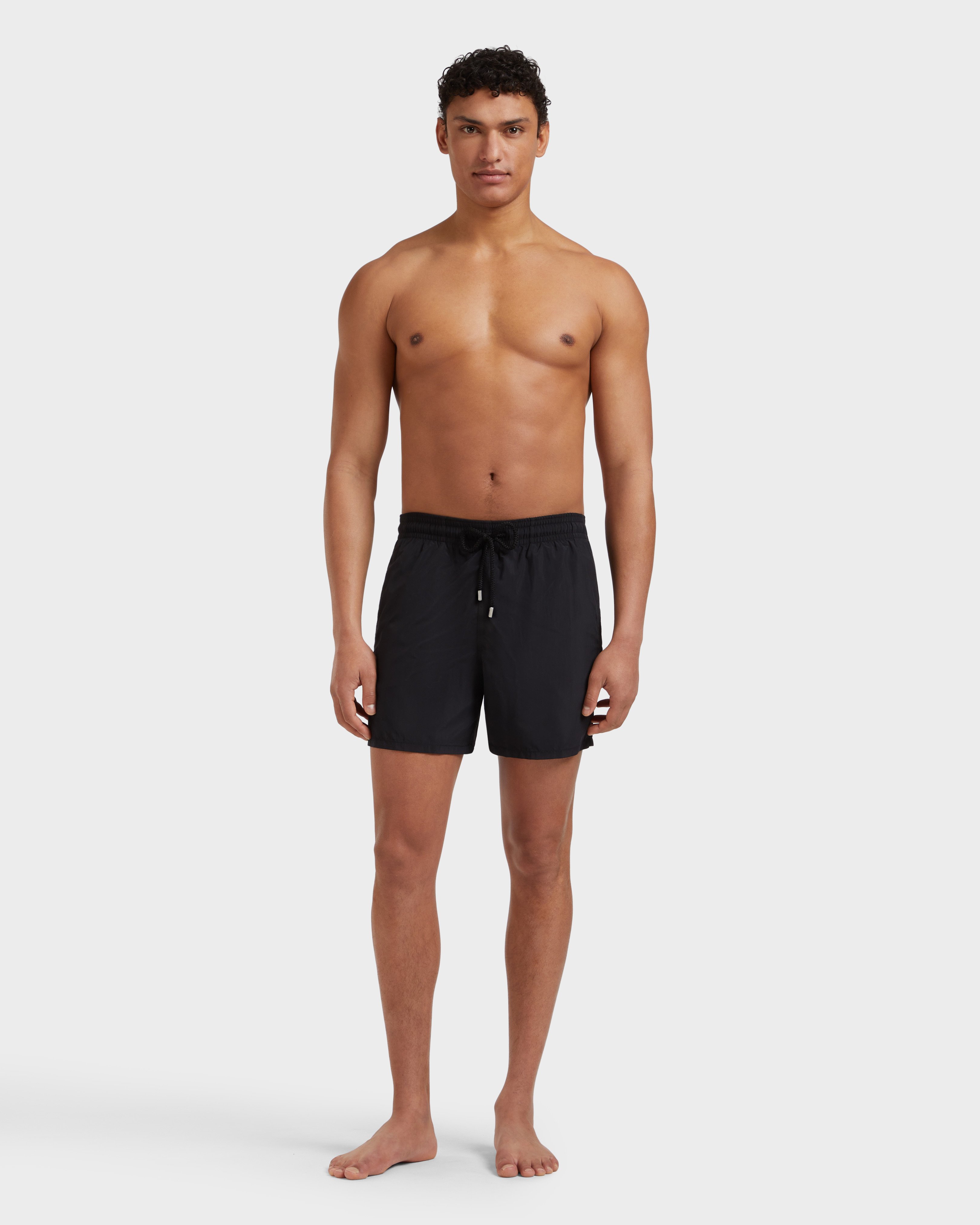Men Swim Shorts Solid - Mdb - Moorea - Black