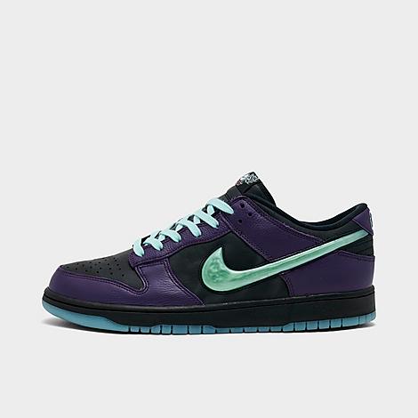 Men's Dunk Low Retro Limited Casual Shoes in Black/Grand Purple/Artisan Teal