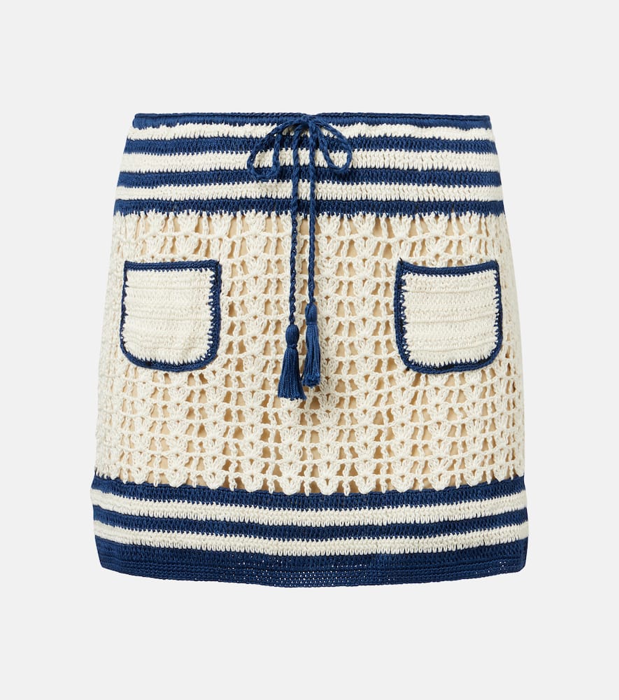 Gabrielle crochet cotton miniskirt