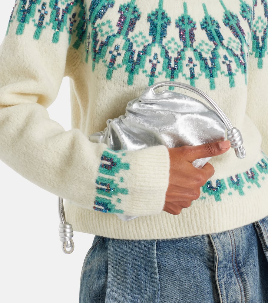 Fair Isle sequined wool-blend sweater