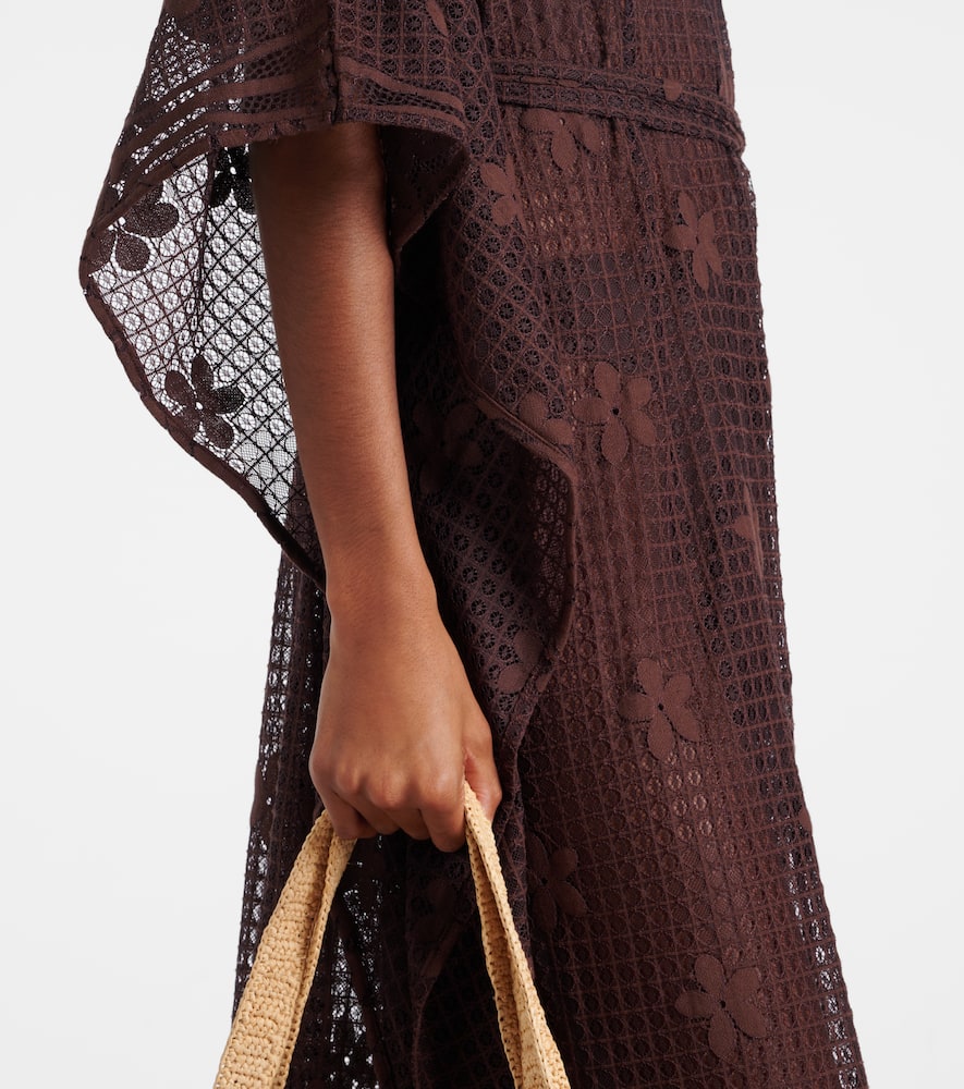 June cotton-blend kaftan