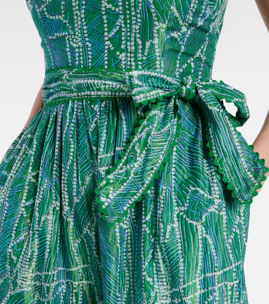 Thelma printed cotton-blend maxi dress