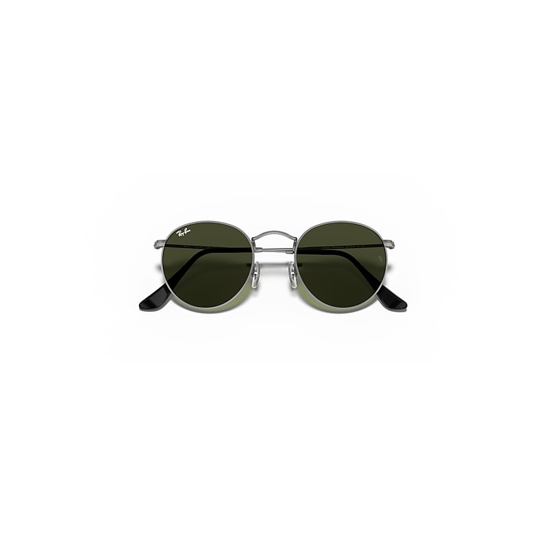 Ray-Ban Round Metal Sunglasses Light Bronze Frame Pink Lense