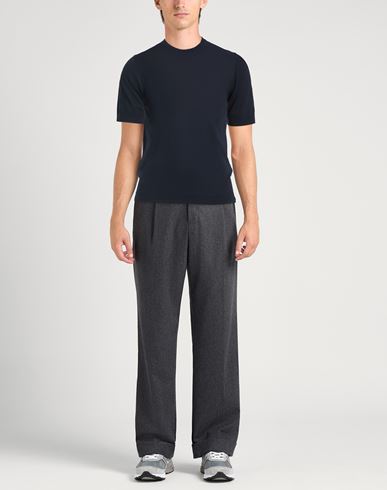 The Fine Essentials Man Sweater Midnight blue Size 36 Sea island cotton