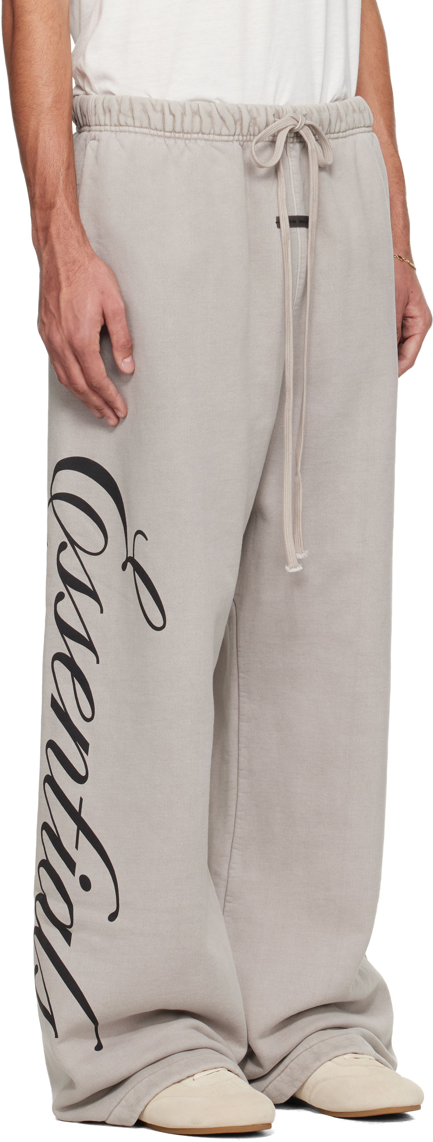 Gray Holiday Heavy Fleece Lounge Sweatpants
