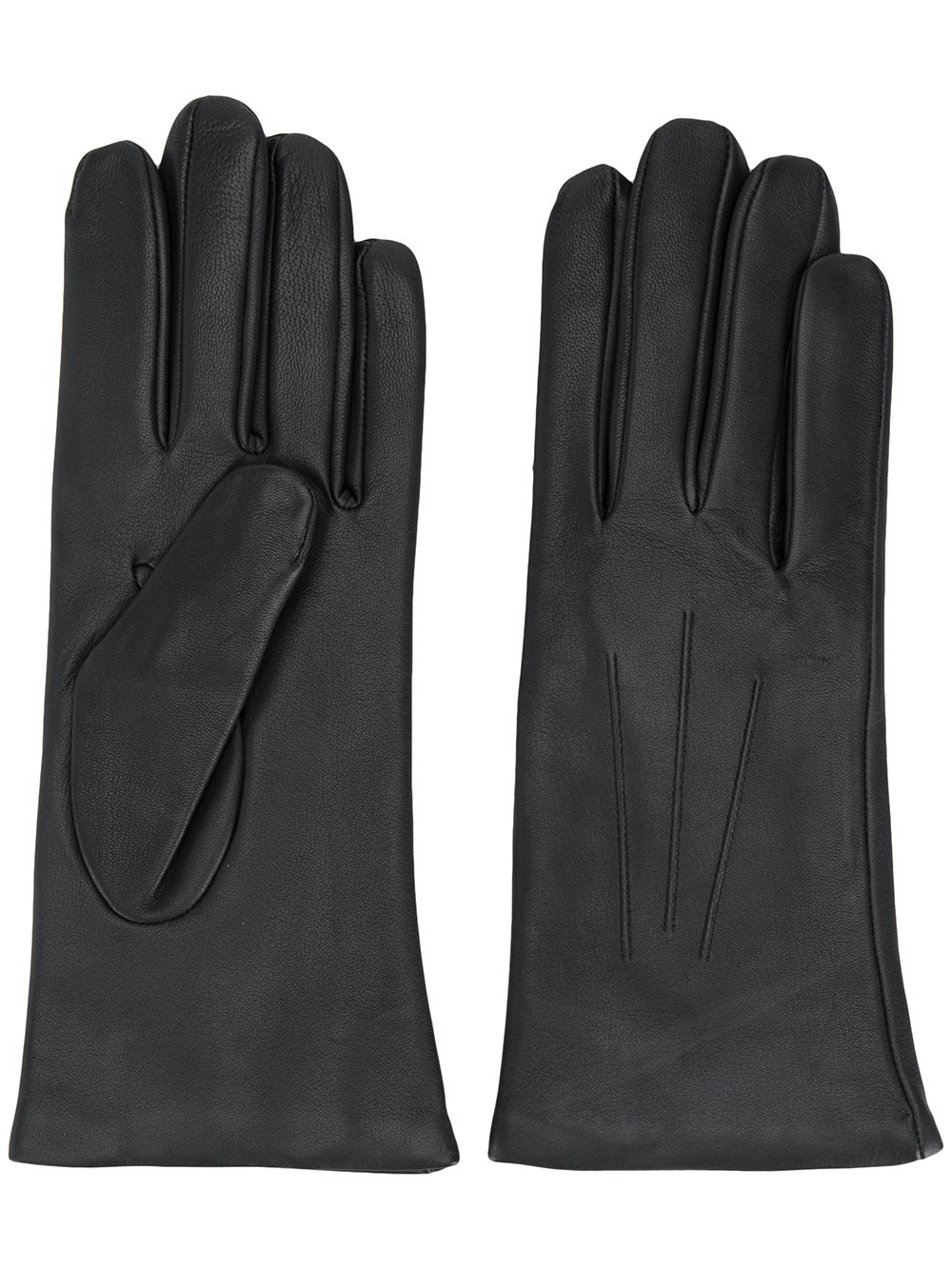 Lined gloves - Black