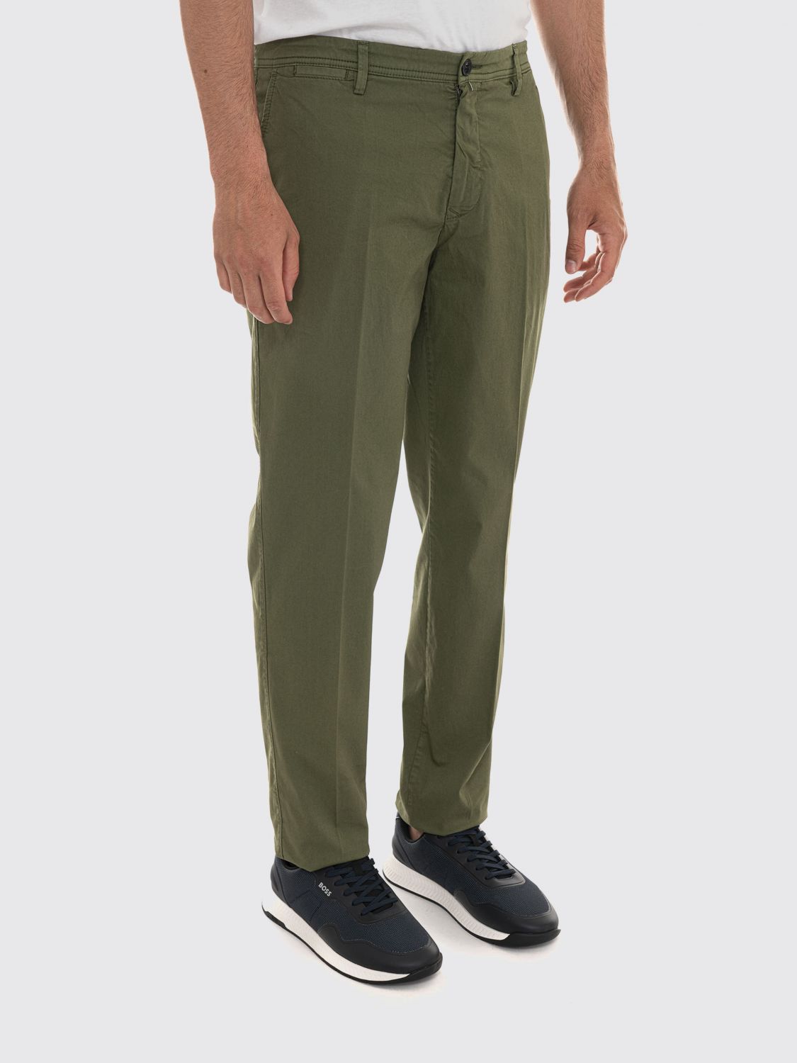 Pants Men color Green
