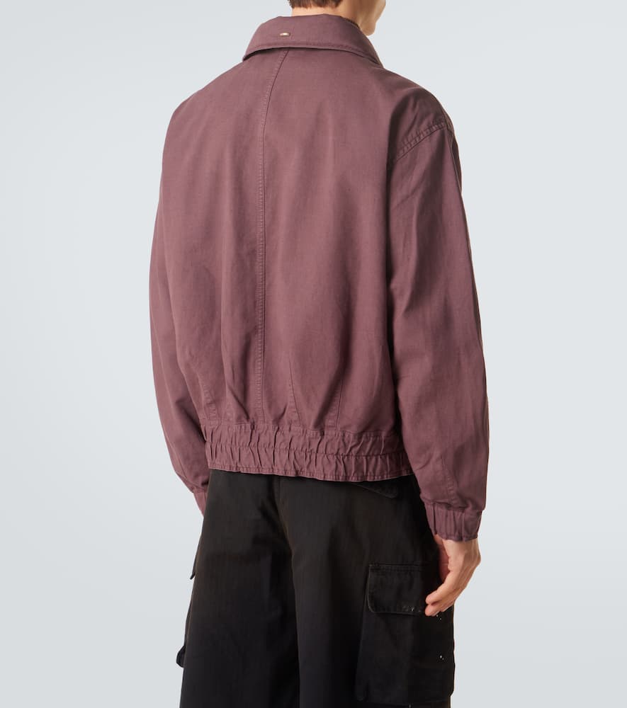 Command cotton and linen bomber jacket