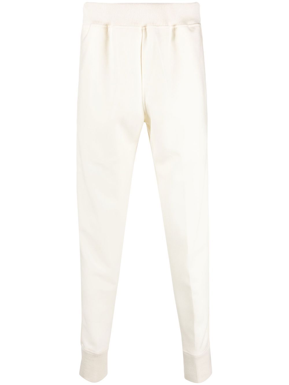 Elasticated wool track pants - Green