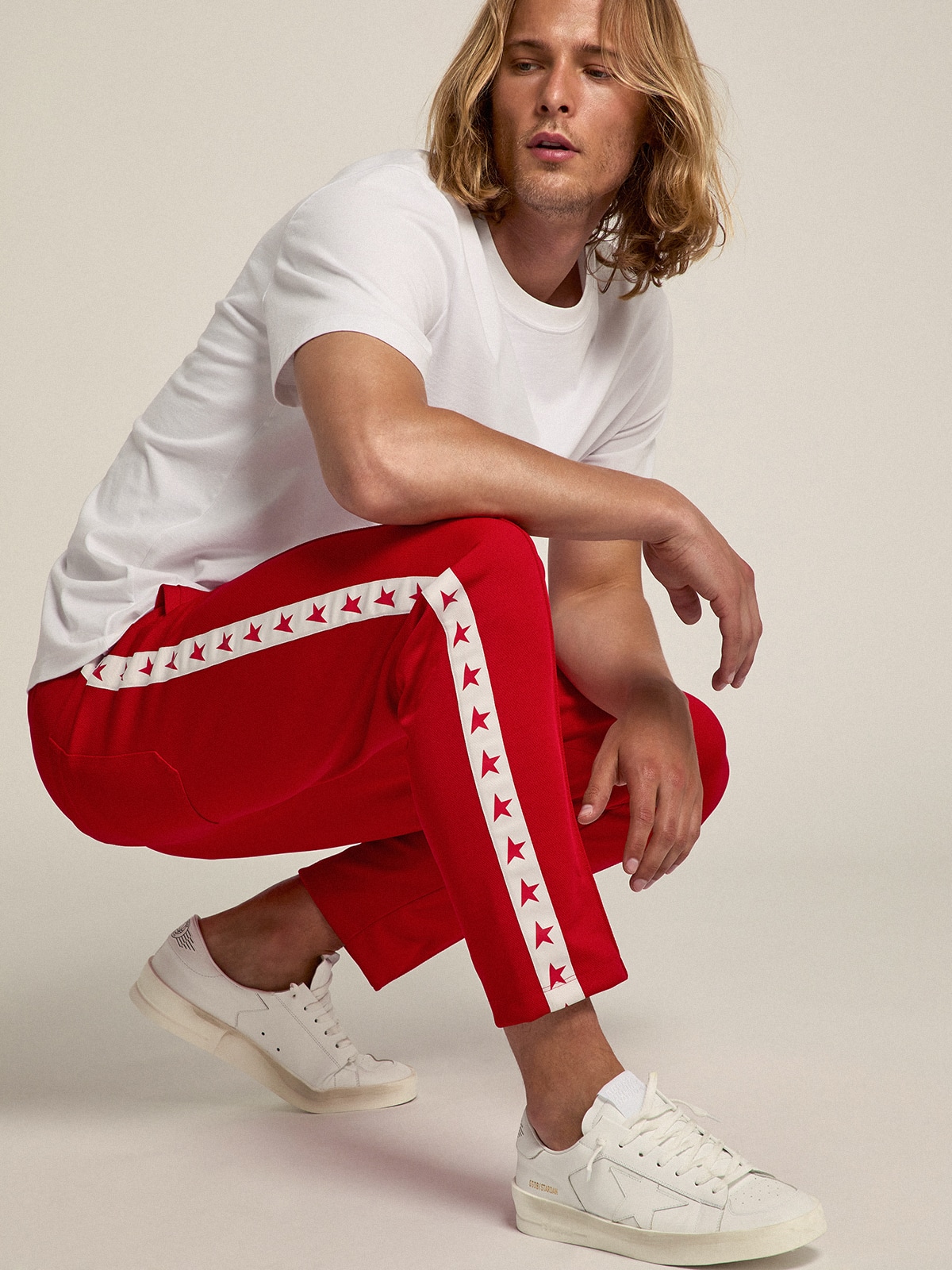 Golden Goose - Men's Stardan In White Leather, Man