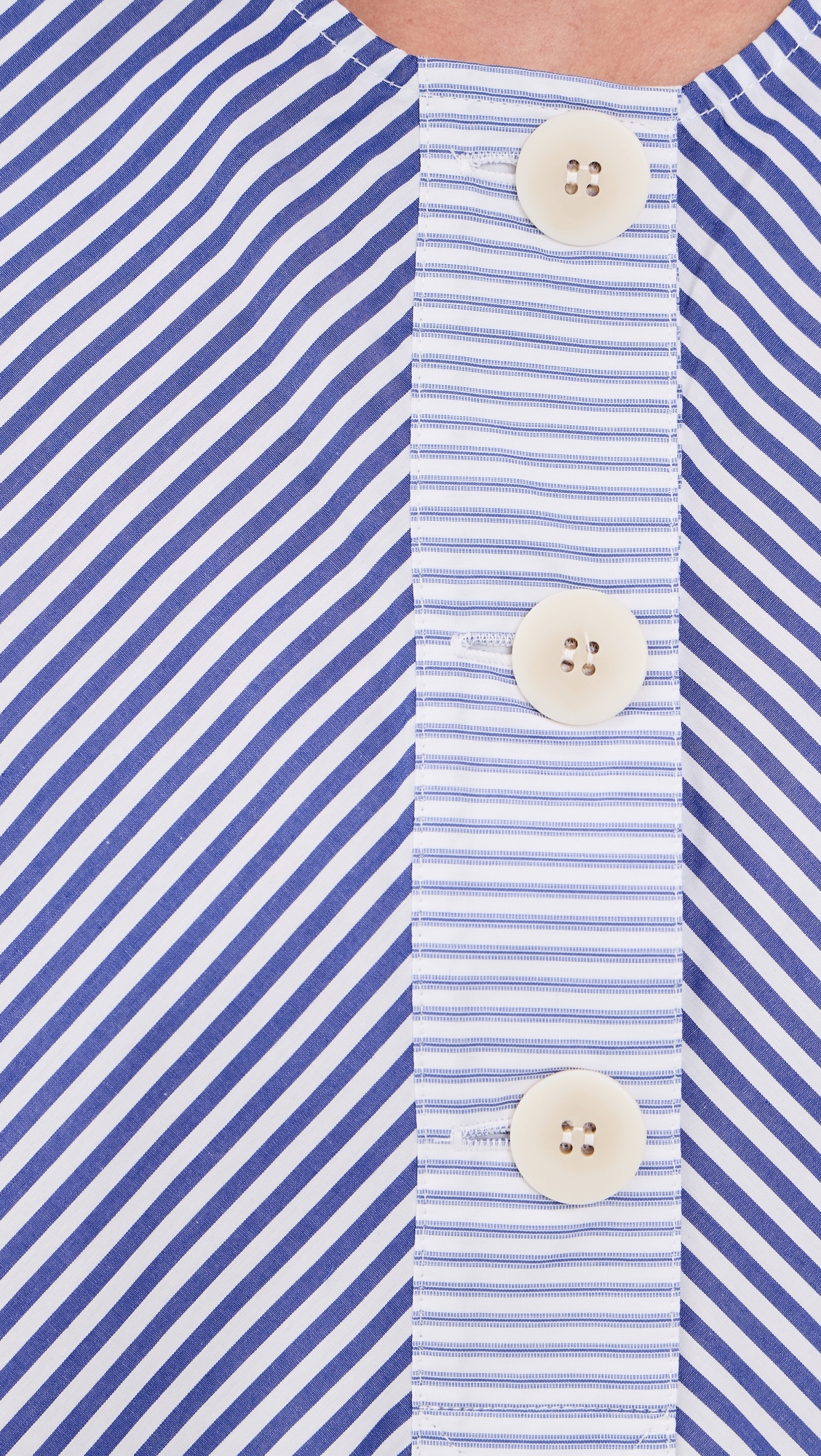 Ivy Stripe Shirt Dress Navy