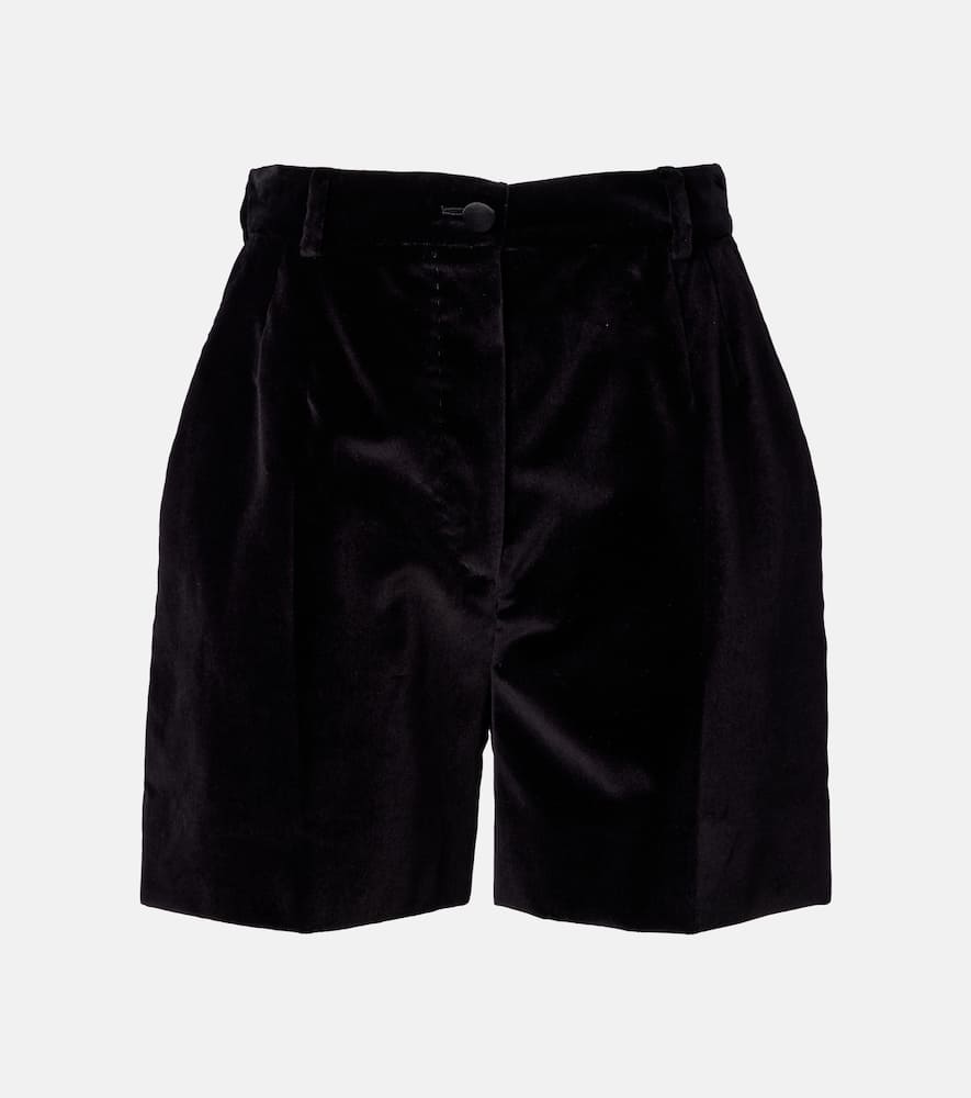 Cotton and silk-blend shorts
