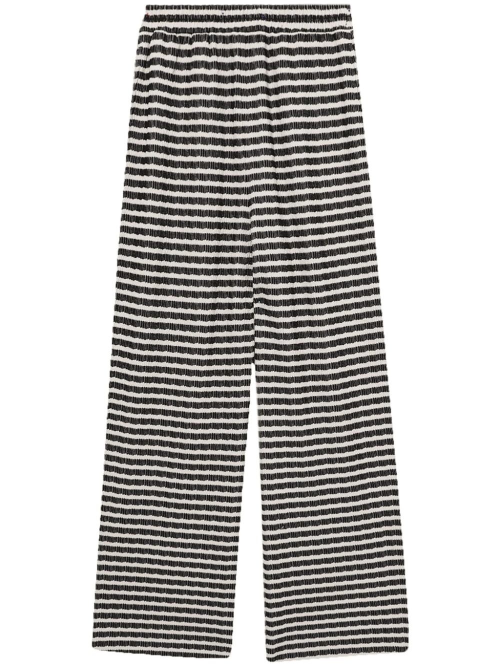 High-waisted wide-leg trousers - Black
