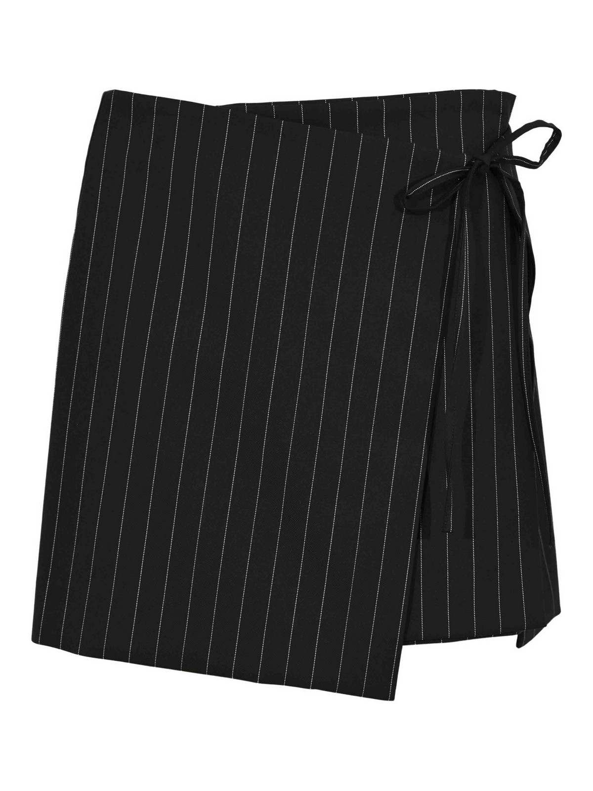 Spx Mini Skirt Made In Pinstripe Gabardine