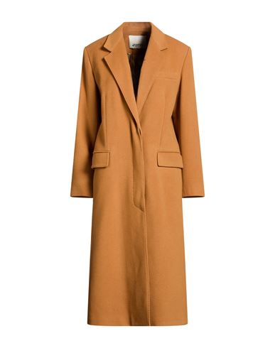 Woman Coat Camel Size 8 Virgin Wool, Polyamide, Cashmere