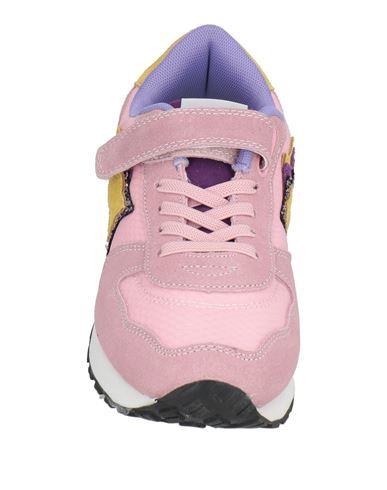 Kid Girl Sneakers Pink Size 3.5Y Leather, Textile fibers