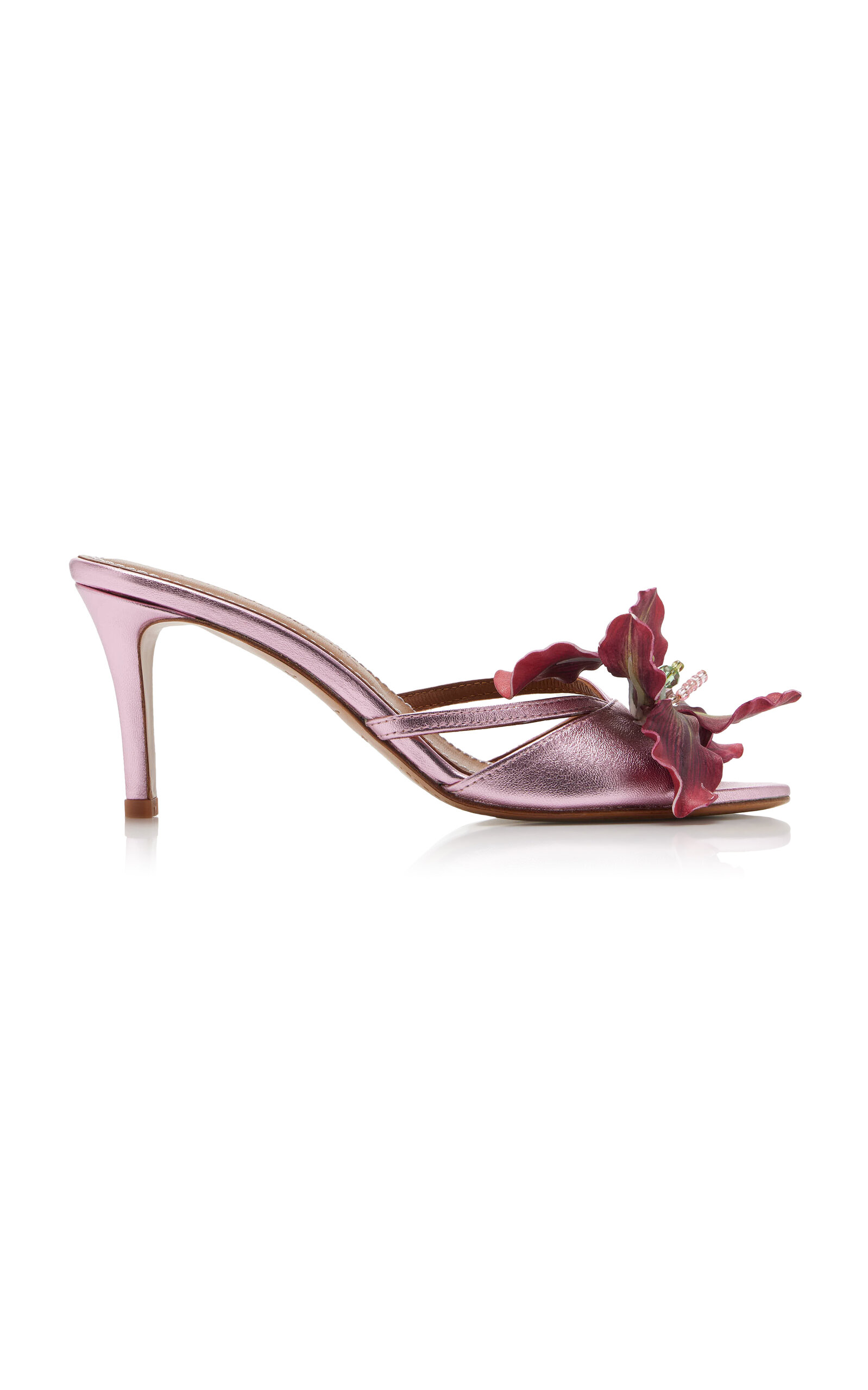 Exclusive La Isla Rosaire Leather Mules - Moda Operandi