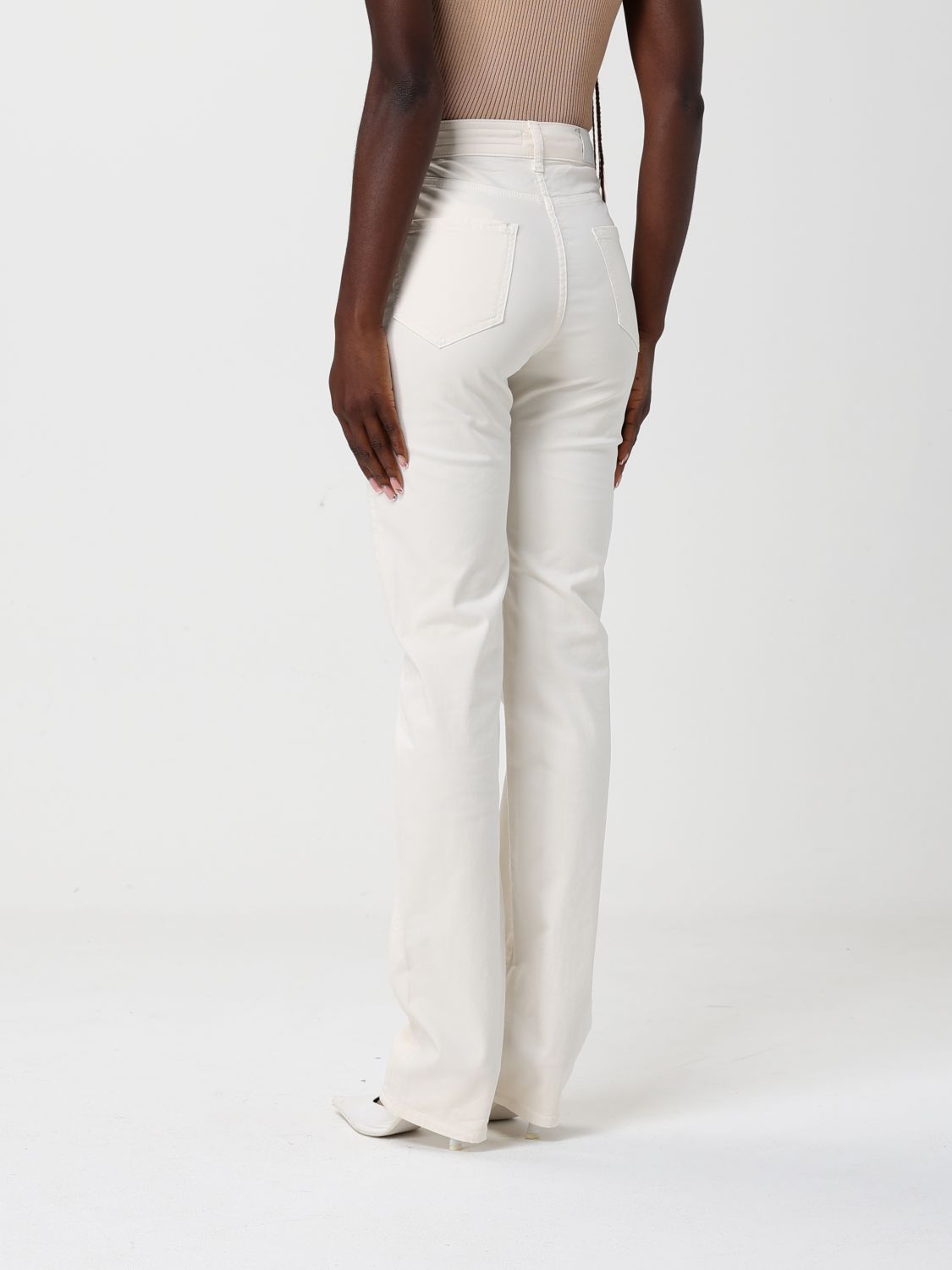 Pants Woman color Yellow Cream