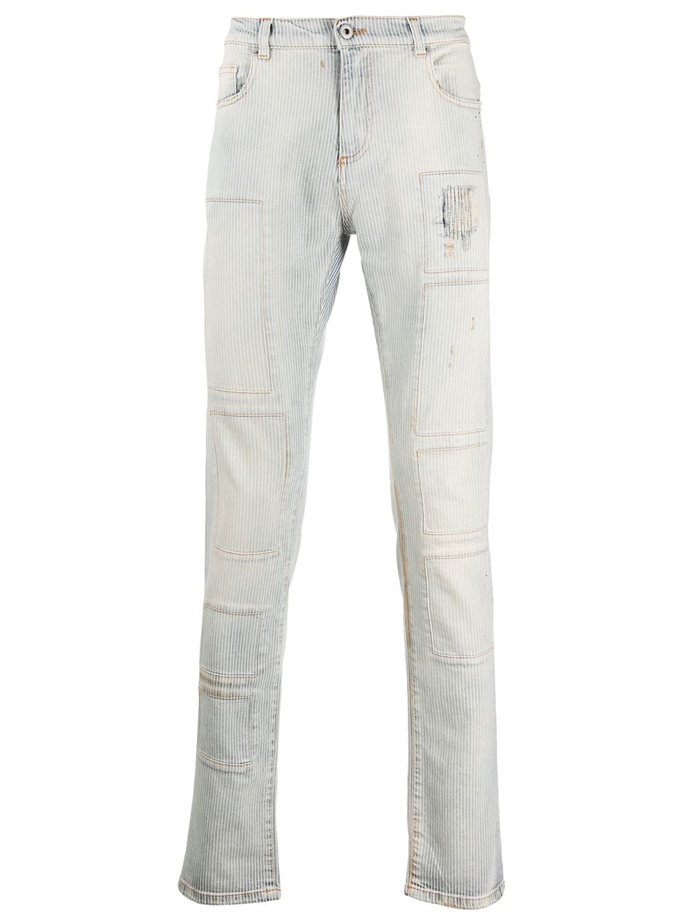 Slim-fit stonewashed jeans - Blue