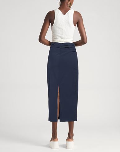 Semicouture Woman Midi skirt Midnight blue Size 2 Polyester, Viscose, Elastane