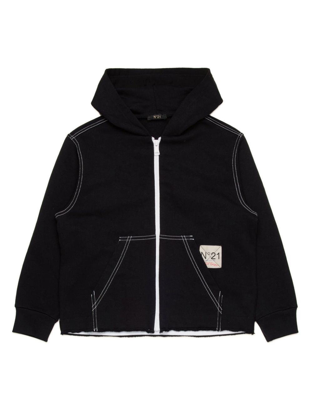 Printed hoodie - Black