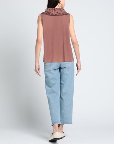 Momoní Woman Top Brown Size 4 Cotton