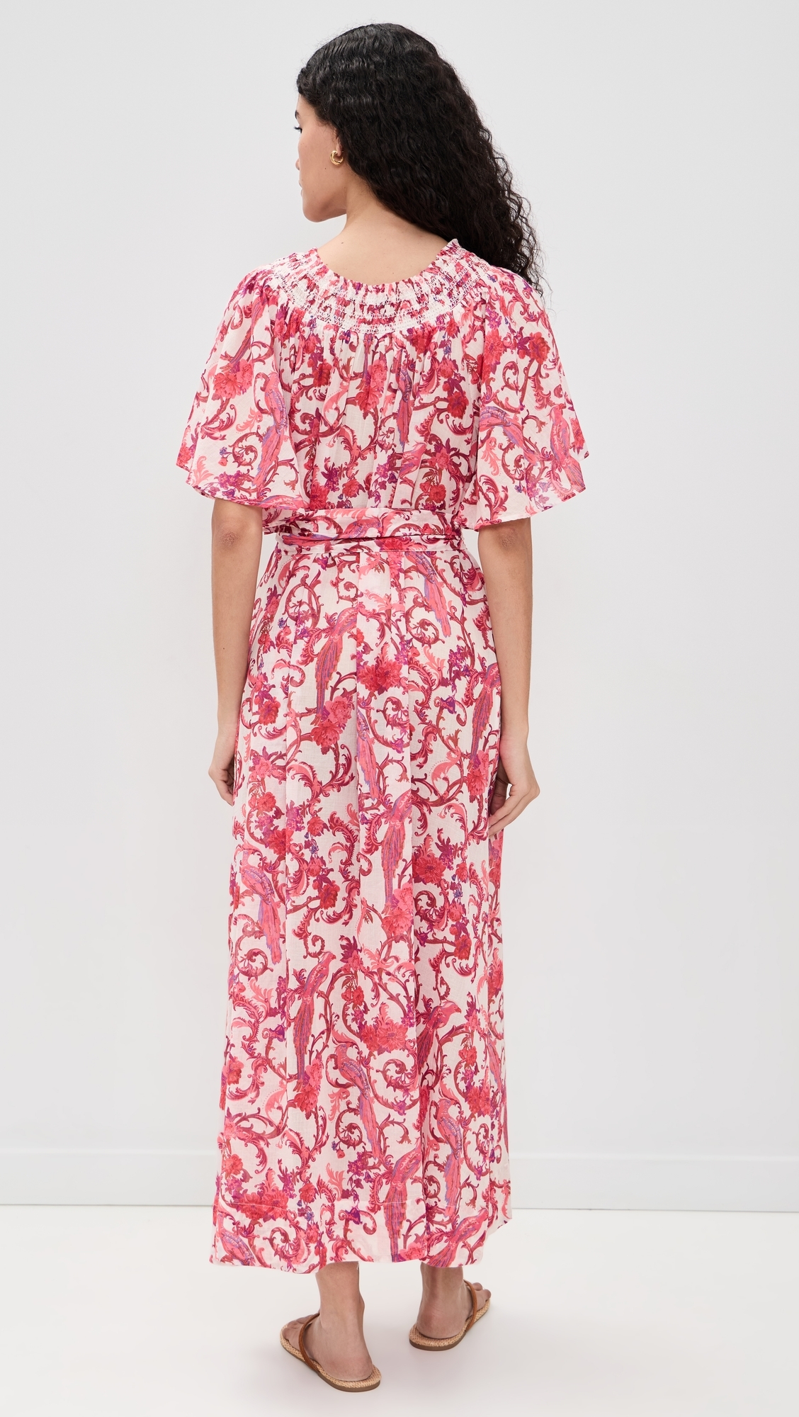 Flagler Maxi Dress Royal Birds Sunrise One Size