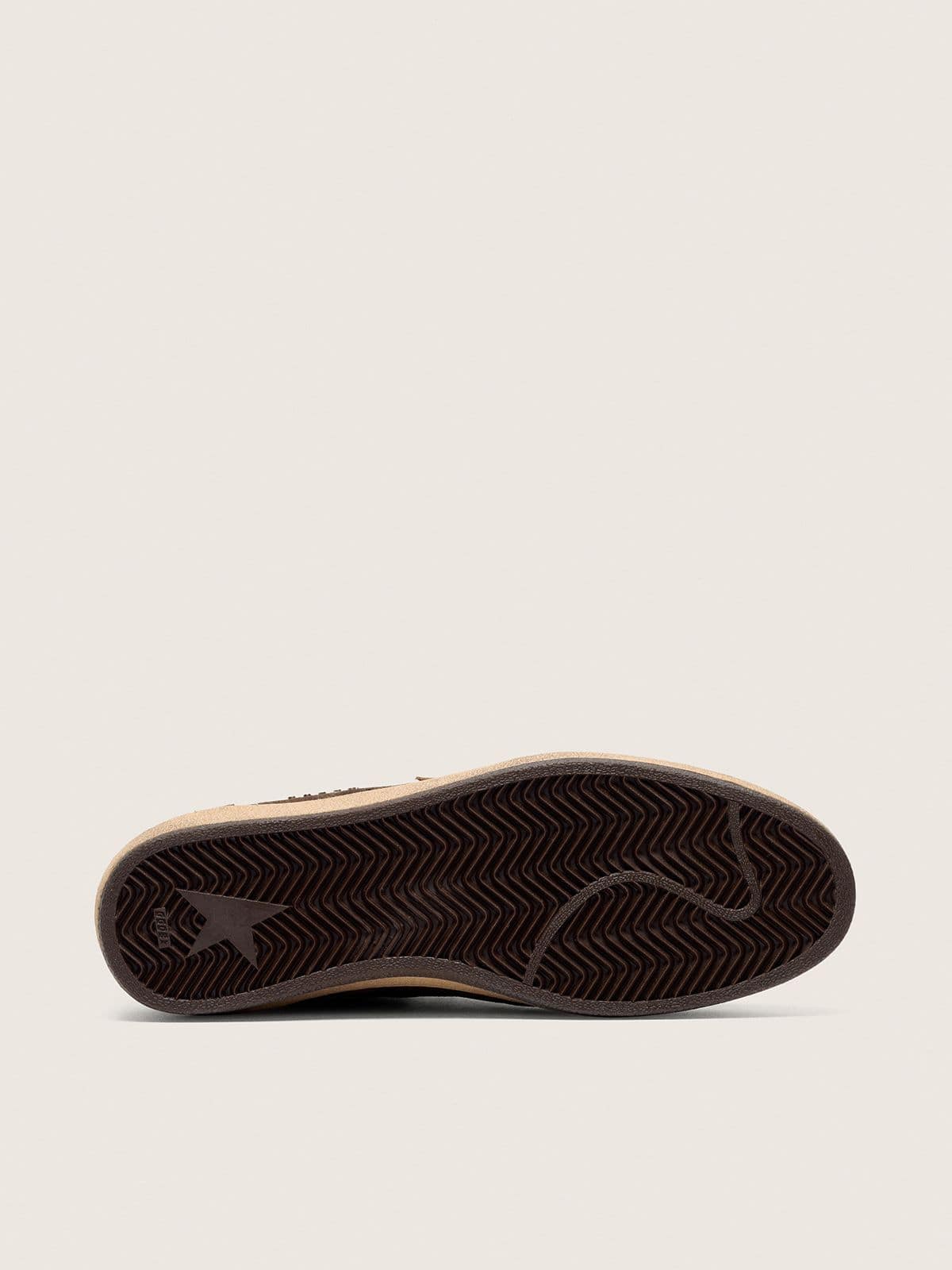 Golden Goose - Men's Ball Star In Brown Suede With Brown Leather Star And Heel Tab, Man