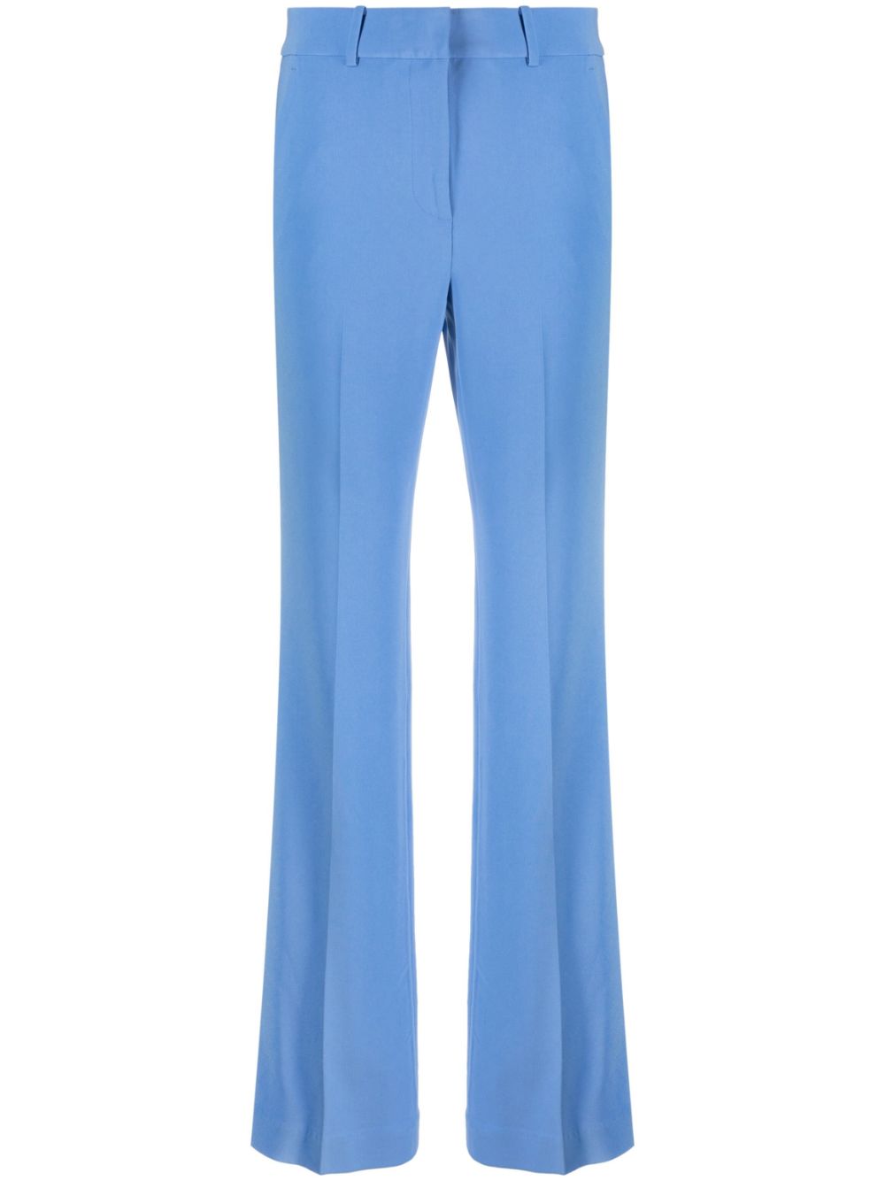 Tailored-cut straight-leg trousers - Blue