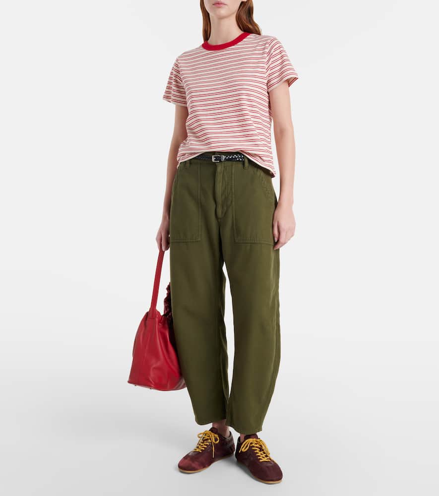 Foster striped cotton jersey T-shirt