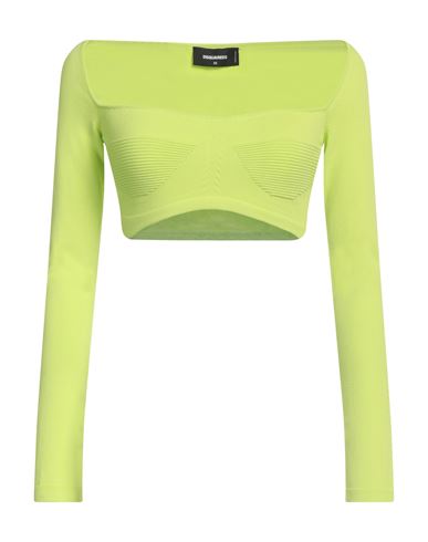 Dsquared2 Woman Top Lime green Size XS Viscose, Polyester